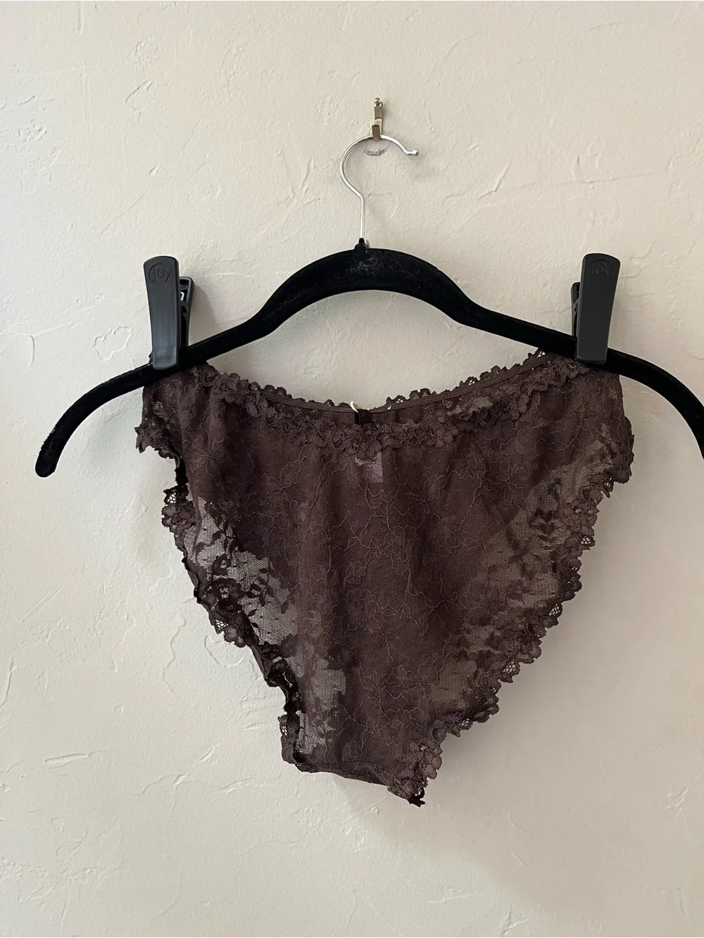 🤎SKIMS STRETCH LACE BRIEF IN ESPRESSO S M